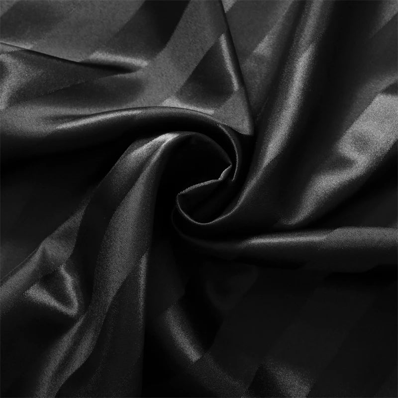 Afralia™ Luxe Jacquard Stripes Pillow Cover Set - Queen & King Size Home Pillowcases