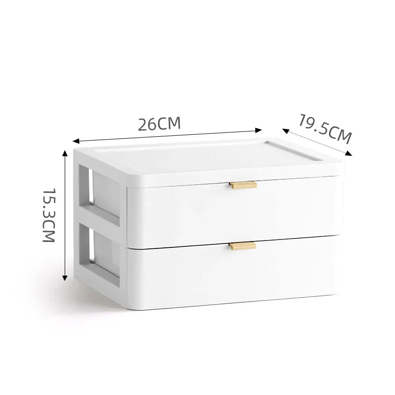 Afralia™ Desktop Organizer Drawer Cosmetic Rack Jewelry Storage Box