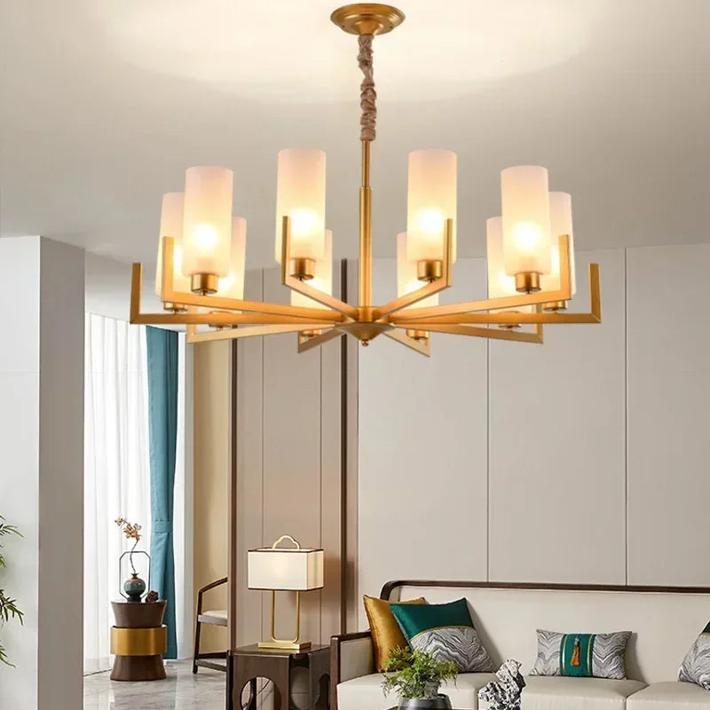 Afralia™ Retro LED Chandeliers for Home Decor – Elegant Lighting Fixtures for Living Room