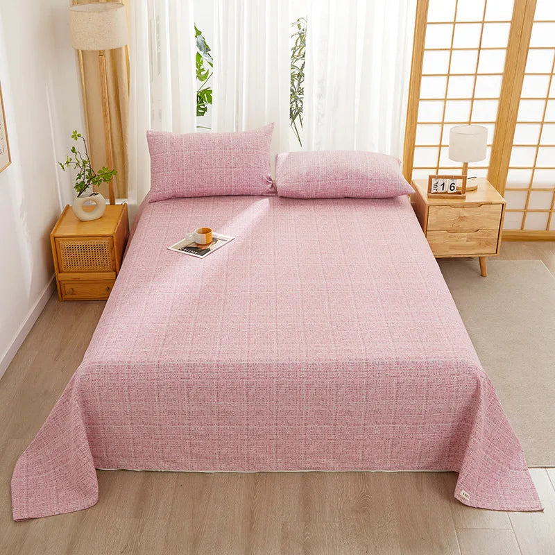 Afralia™ Cartoon Printed Cotton Bedspread | Queen King | Durable Coarse Cloth | All Seasons