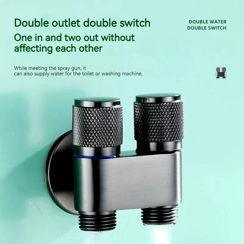 Afralia™ Handheld Bidet Spray Gun Set for Bathroom Cleaning and Women's Washing.