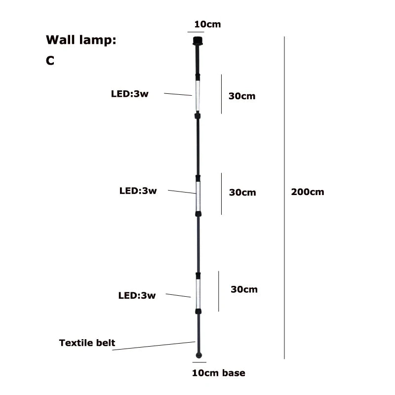 Afralia™ Modern Orange Gray Pendant Lighting for Dining Room, Adjustable Aluminum Belt Textile Fixture