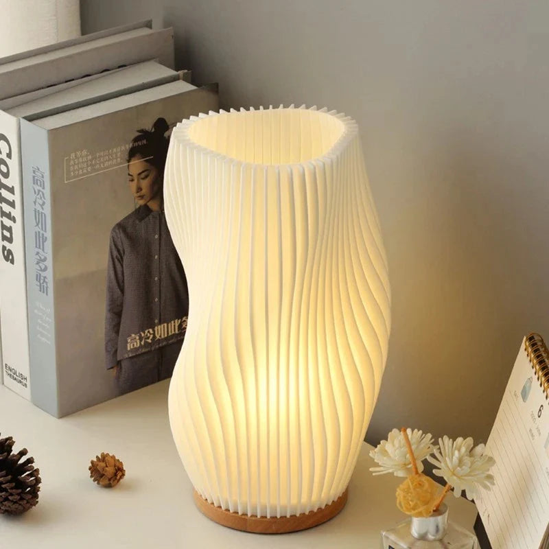 Afralia™ Nordic Girl USB Bedside Lamp for Creative Atmosphere, Dimmable Eye-Protective Night Light