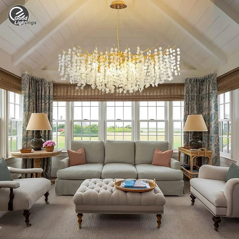 Afralia™ Modern Crystal Chandelier for Living Room Dining Bedroom - Long LED Pendant Light