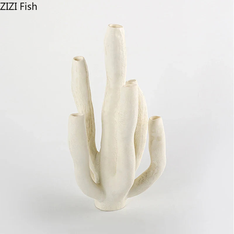 Afralia™ Coral Landscape Sculpture - Modern Desk Ornament for Room Aesthetics