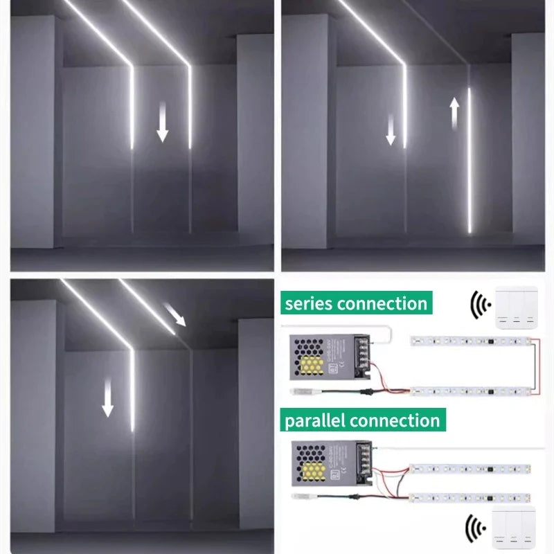 Afralia™ Flowing LED Strip Light: SMD 2835 Pixel Horse Race Tape Light with Wireless Controller