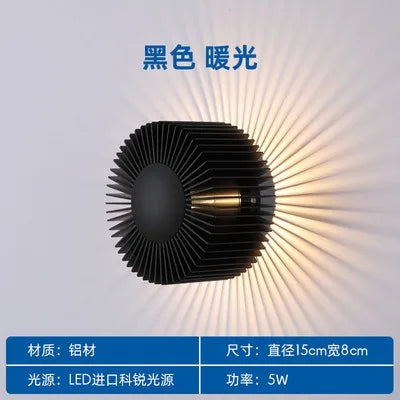 Afralia™ LED Aluminum Wall Lamp: Modern Minimalist Art Decor for Living Bedroom Hotel