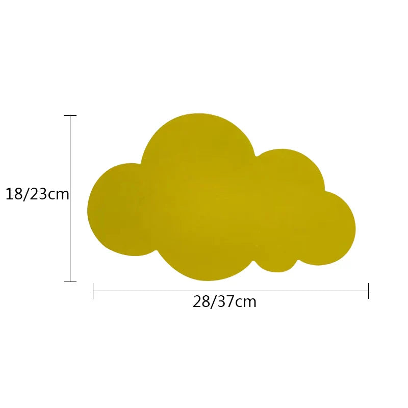 Afralia™ Cloud LED Wall Lamp for Kids Room - Colorful Cartoon Lighting