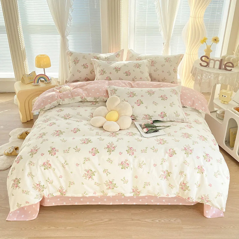 Afralia™ Cotton Printed Bedding Set for Sweet Cozy Sleep