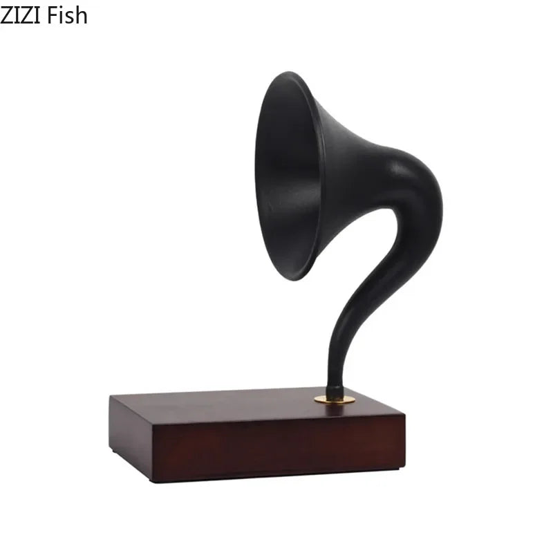 Afralia™ Phonograph Horn Model Desk Ornament - Modern Music Equipment Crafted for Aesthetics