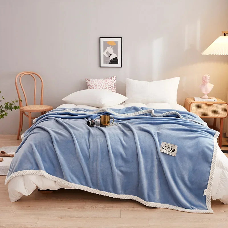Afralia™ Milk Velvet Plush Blanket: Soft & Cozy Winter Bedding