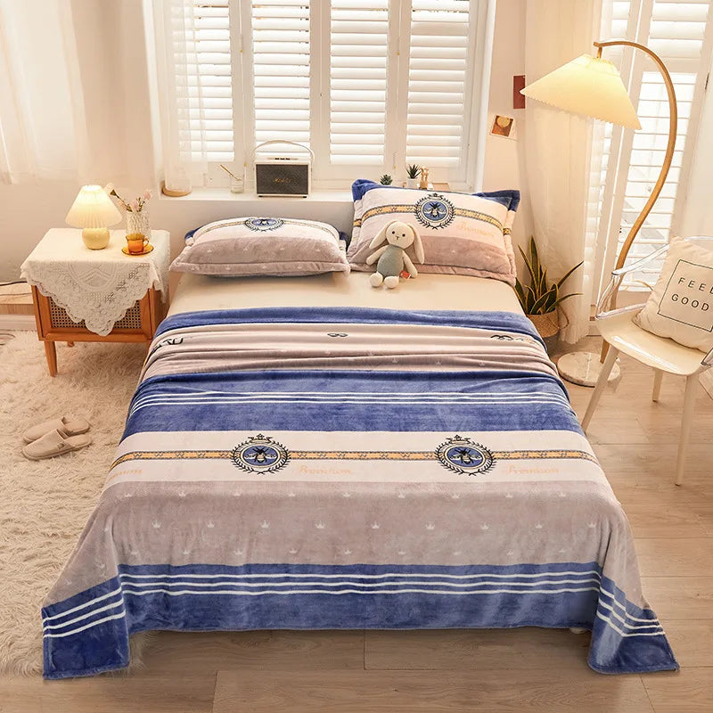 Afralia™ Nordic Flannel Sofa Blanket - Multi-Functional Spring & Autumn Shawl for Adults & Kids