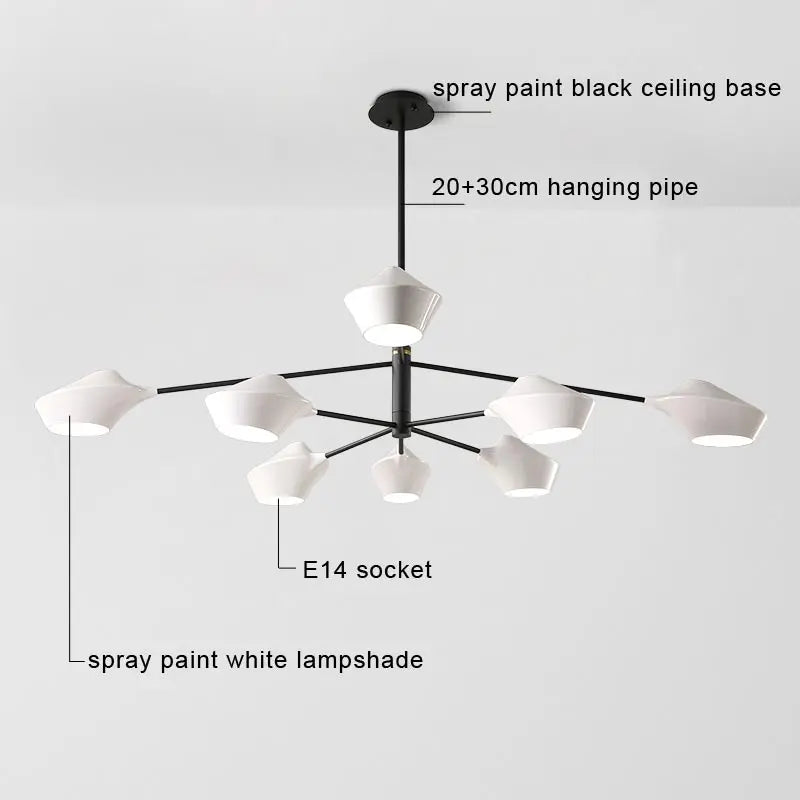 Afralia™ Modern LED Chandelier: Nordic Design Ceiling Light for Bedroom, Living Room, Kitchen, Dining Room