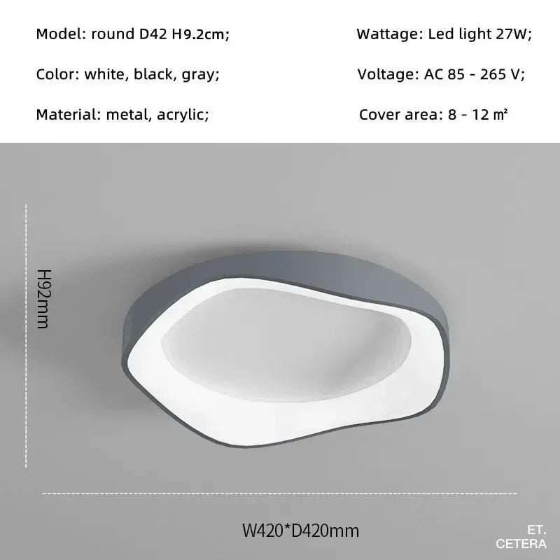 Afralia™ Modern Minimalist Led Ceiling Lamp for Living Room, Study, Dining Room.