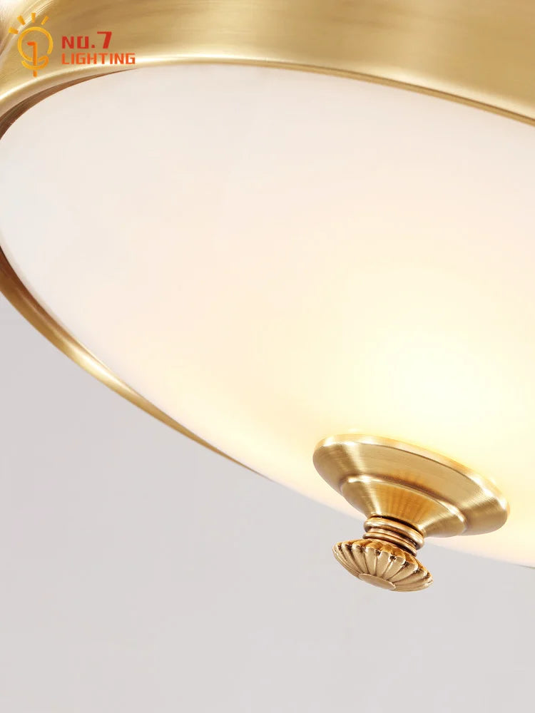 Afralia™ Gold Lustre Copper Ceiling Lamp LED E14 Minimalist Modern Light Fixtures