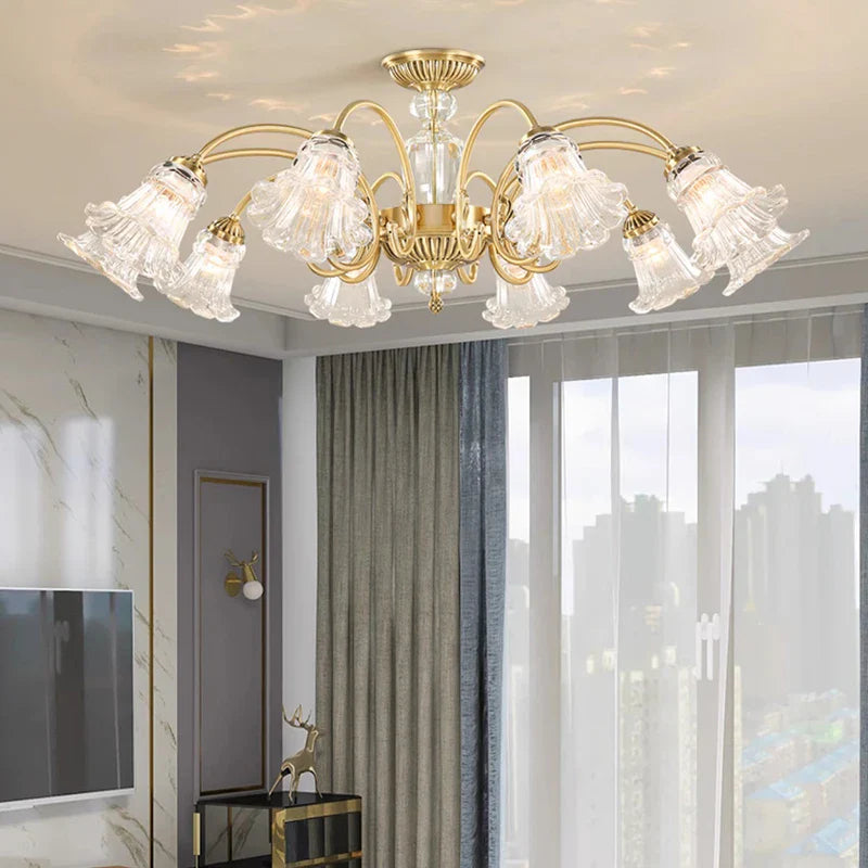 Afralia™ Luxury Crystal Chandelier Pendant Light for Living and Dining Room