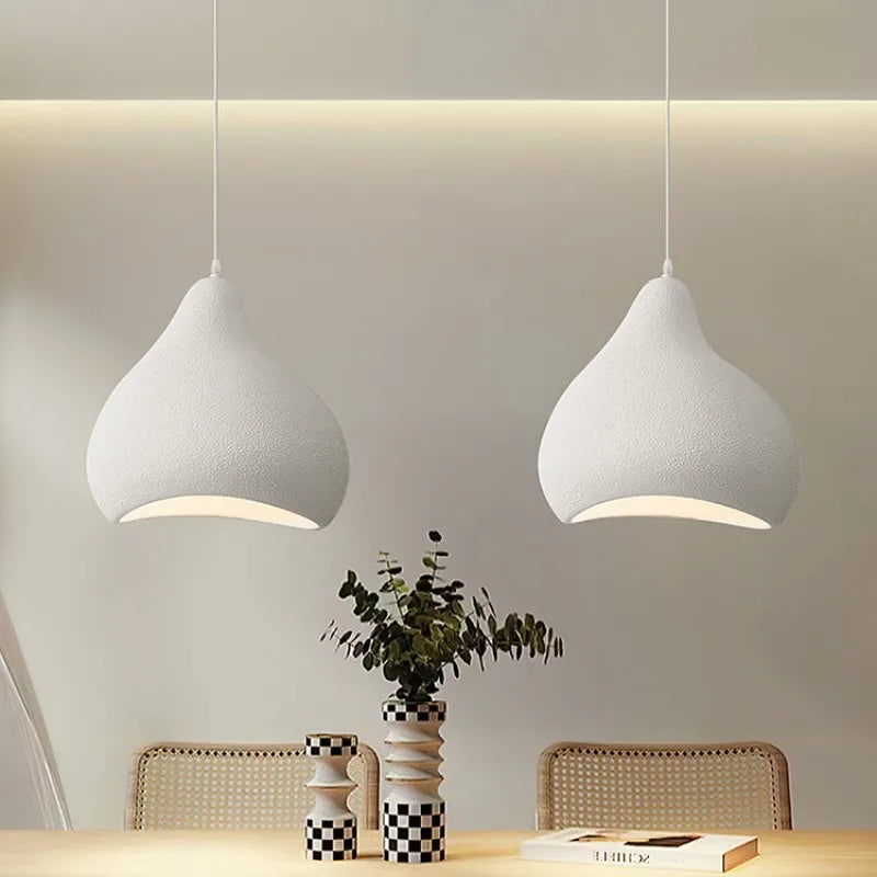 Afralia™ Minimalist Wabi Sabi LED Pendant Chandelier for Dining Room & Bar