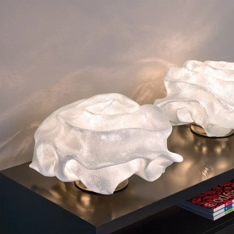 Afralia™ Nevo Cloud Glass Chandelier: Modern LED Pendant Lamp for Home, Restaurant & Kitchen