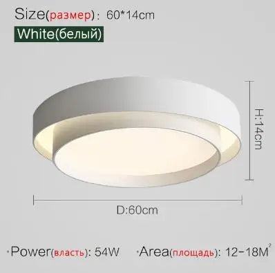 Afralia™ Nordic Round Ceiling Lamp for Living Room, Bedroom, Dining Room Decor