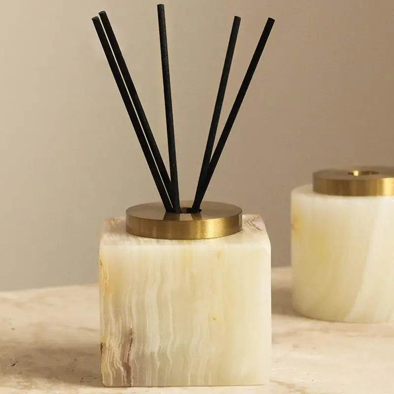 Afralia™ Marble Aromatherapy Bottle: Nordic Style Home Decor & Desktop Storage