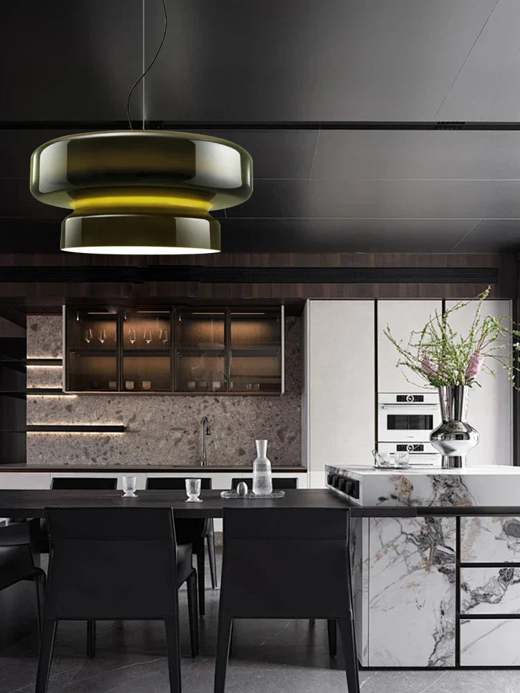 Afralia™ Italian Glass Pendant Light for Dining Table and Cafe Decor