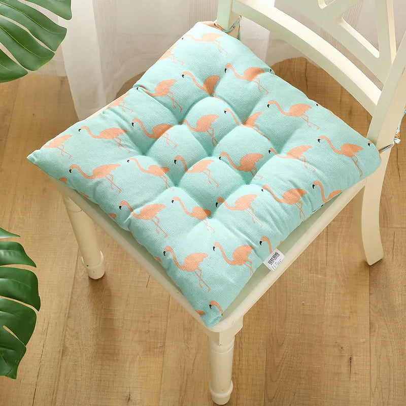 Afralia™ Square Cotton Upholstery Chair Cushion for Office, Home, Car, Garden, or Lounge