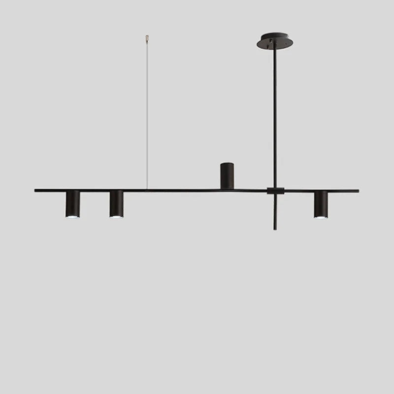 Afralia™ Modern Black Pendant Lights Chandelier for Dining Kitchen Living Bedroom Decor