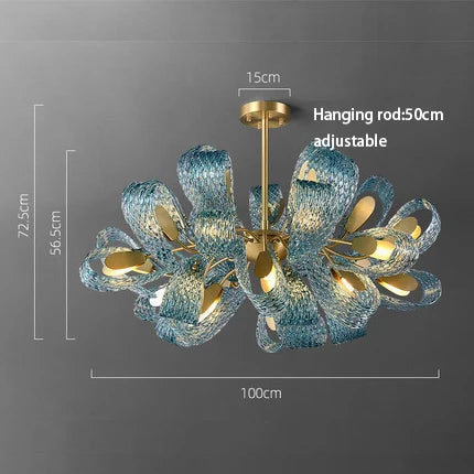 "Afralia™ Glass Chandelier for Modern Dining Room Decor 2024"