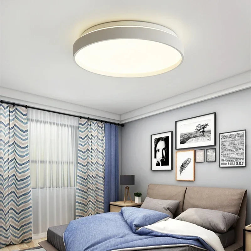 Afralia™ Modern LED Round Ceiling Lamp for Living Room, Dining Room, and Bedroom