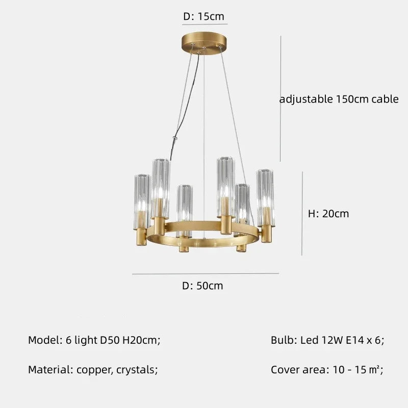 Afralia™ Crystal Chandelier Pendant Lights - Luxury LED Lighting for Living Room