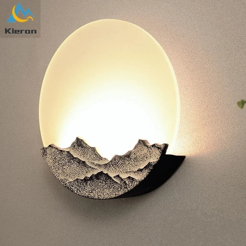 Afralia™ Modern Moon Led Wall Lamp for Bedroom, Study, Restaurant, Hotel, Living Room