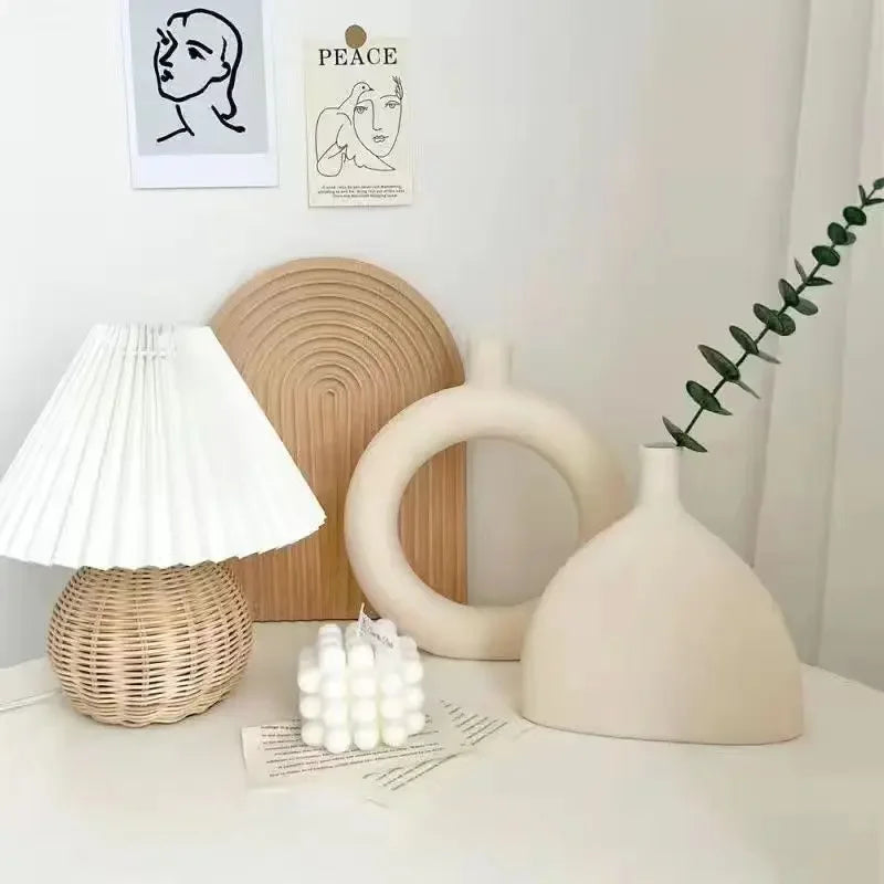 Afralia™ Ceramic Art Vase: Modern, Simple, & Elegant Home Décor Ornaments for Living Room & Bedroom