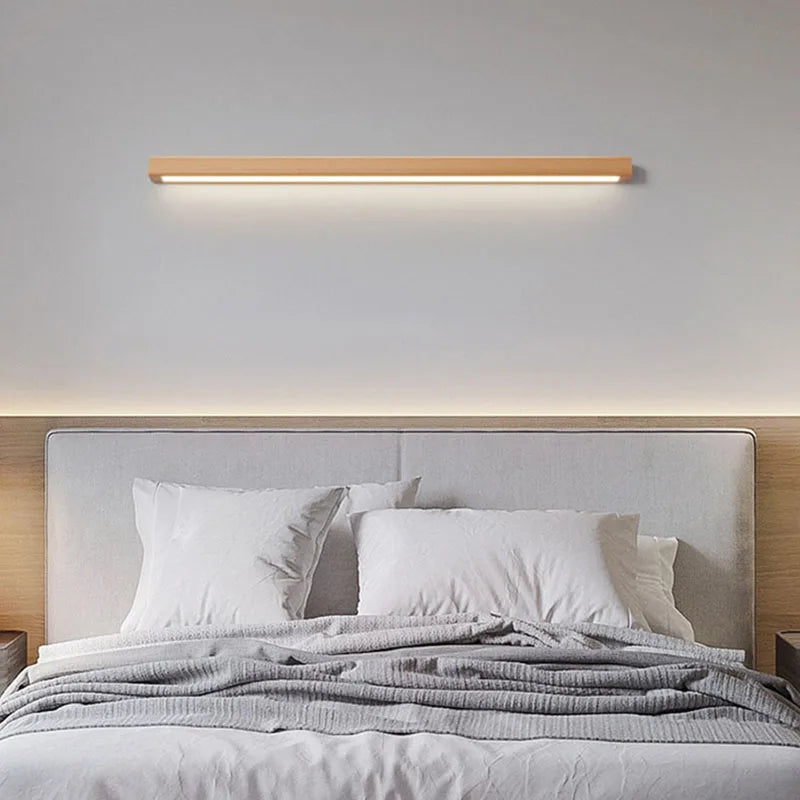 Afralia™ Nordic Wood LED Wall Lamp for Ambient Lighting in Various Sizes