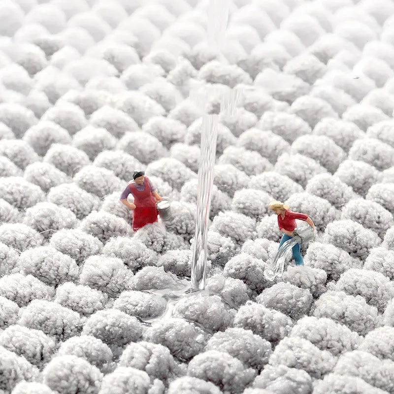 Afralia™ Chenille Bath Mat: Soft, Absorbent, Anti-slip Rug for Cozy Comfort