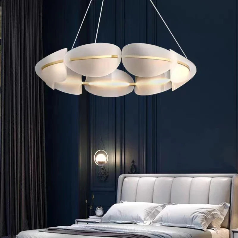 Afralia™ Circular Petal LED Chandelier for Home Decor - Nordic Luxury Lighting Fixtures