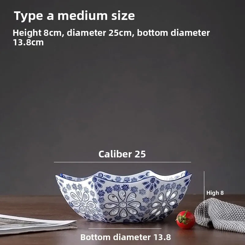 Afralia™ Porcelain Fruits Bowl: Embossed Texture, Hollowed Out, Home Kitchen Storage Tray