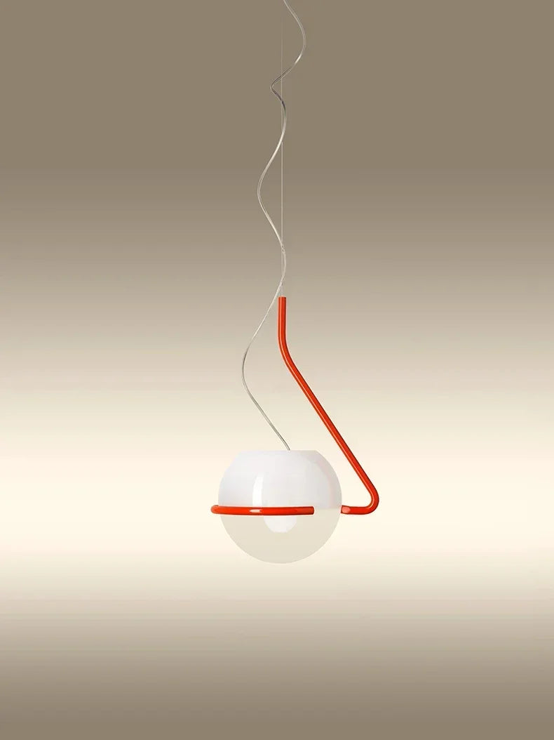 Afralia™ Glass Globe Pendant Lamp for Bedroom Living Room Kitchen Island