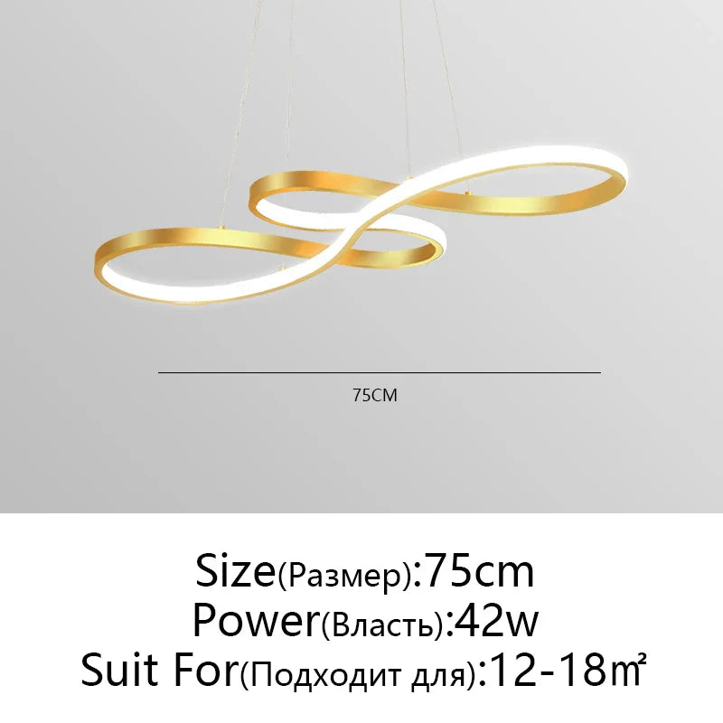 Afralia™ Circle LED Chandelier: Nordic Minimalist Design for Living, Bedroom, Dining Room