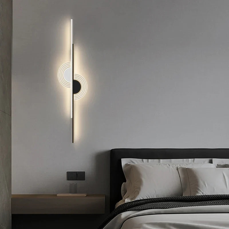 Afralia™ Nordic Acrylic LED Wall Light for Bedroom and Living Room Decor