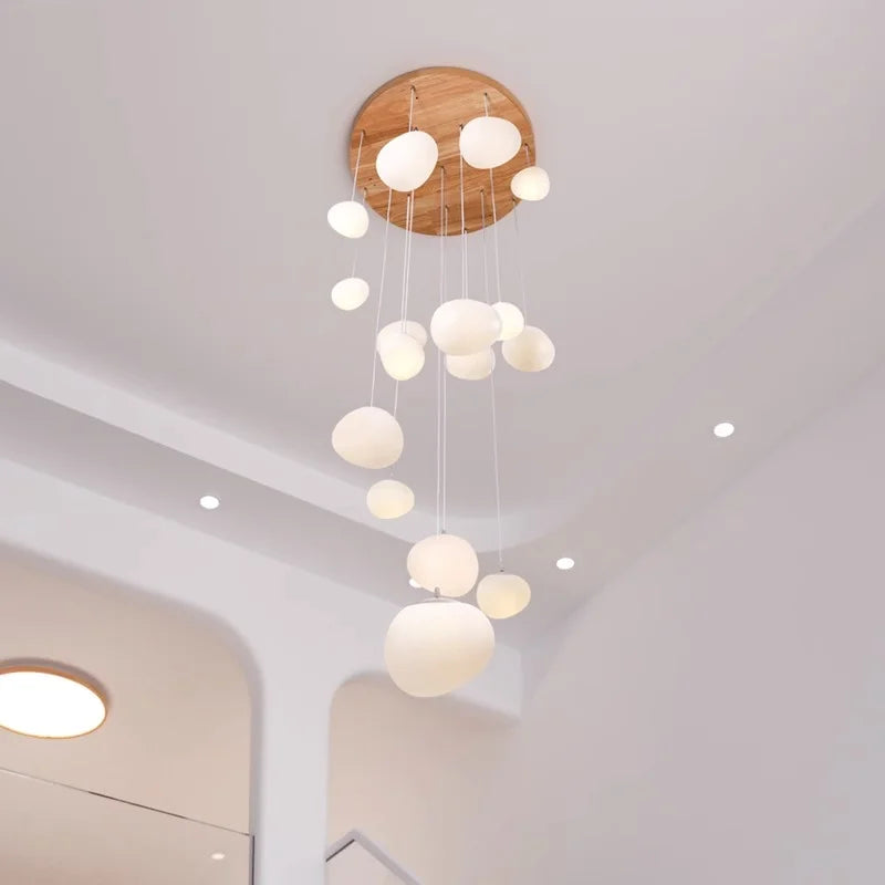 Afralia™ Modern Stair Chandelier Pendant Lights | Indoor Ceiling Lamp LED Chandeliers for Living Room