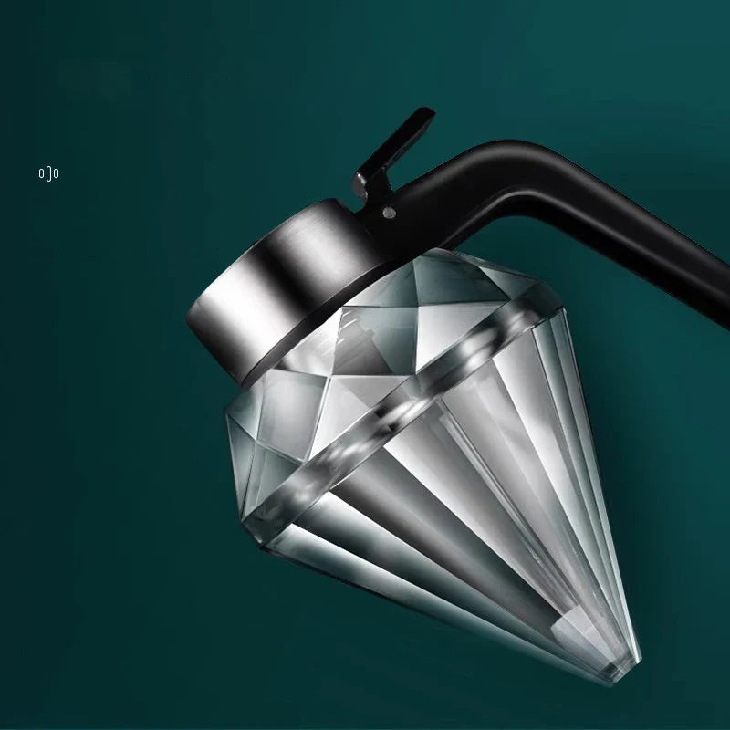 Afralia™ Diamond Glass Syrup Honey Dispenser Kitchen Seasoning Container Jar