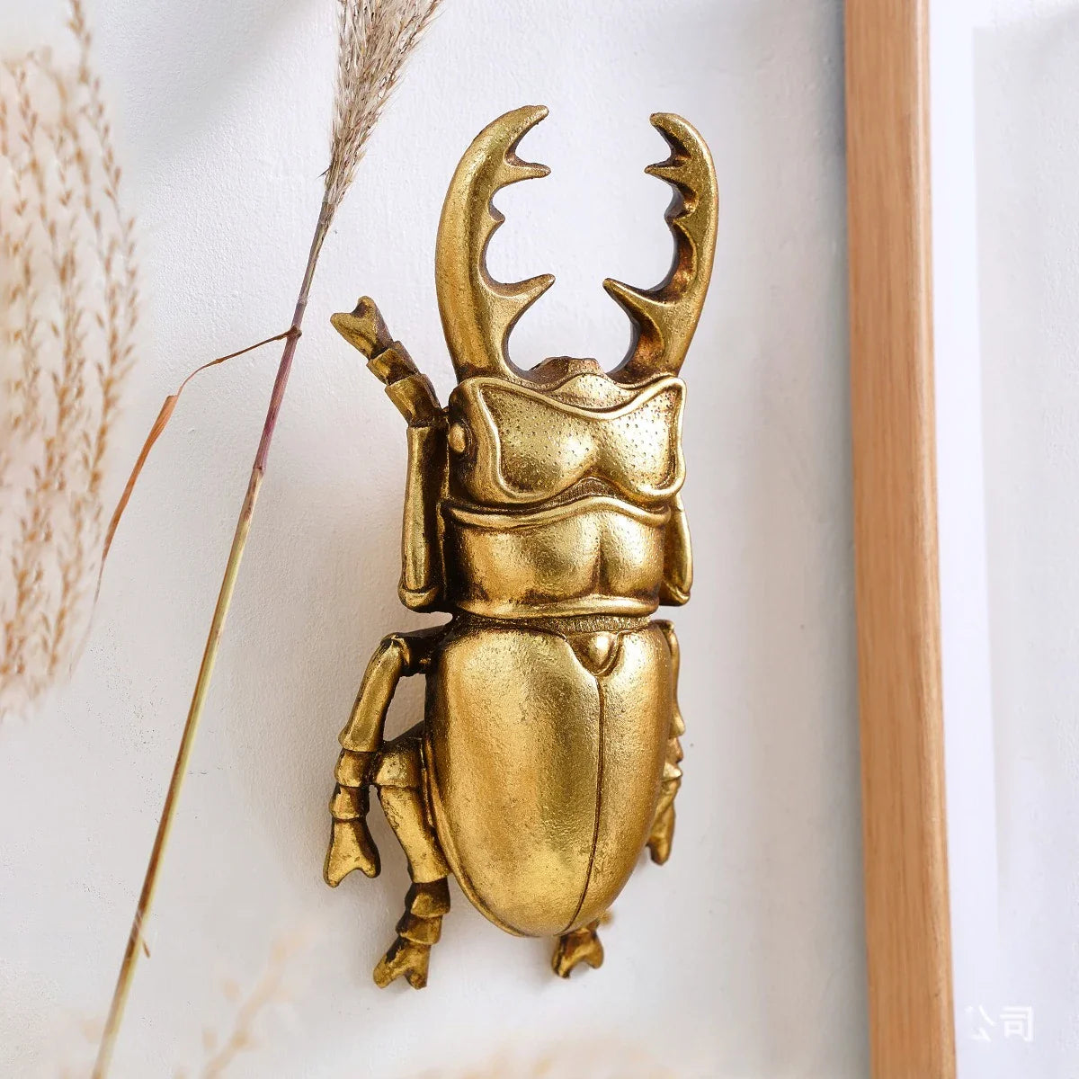 Afralia™ Golden Beetle Resin Handicrafts - Background Wall Decoration