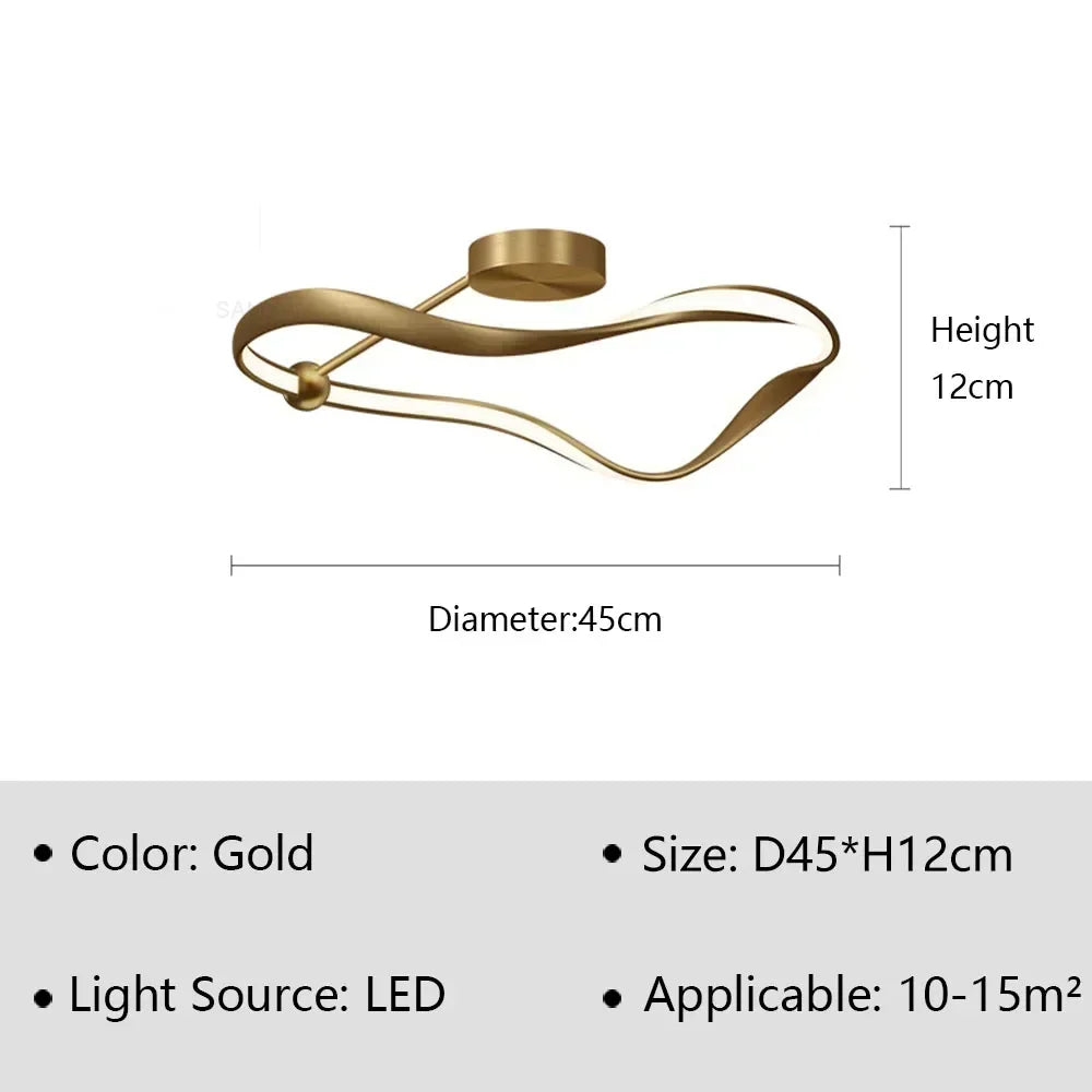 Afralia™ Nordic Luxury LED Ceiling Chandelier for Home Decor Lighting