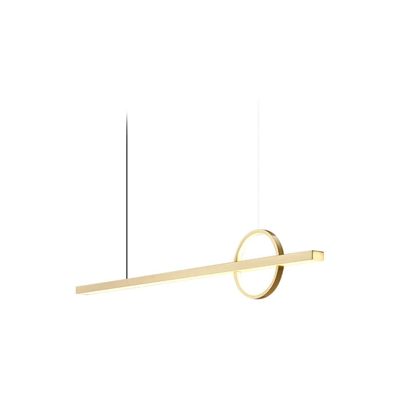 Afralia™ Geometric Copper Chandelier: Minimalist Bar & Restaurant Atmosphere