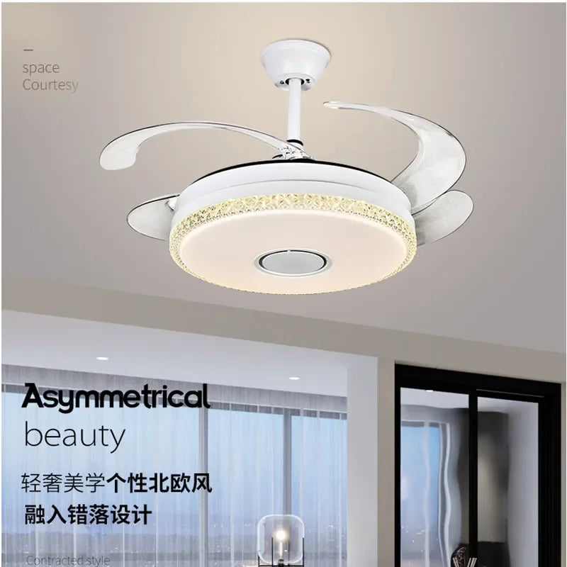 Afralia™ 42" Luxury Ceiling Fan Light with Remote Control for Bedroom and Dining Room