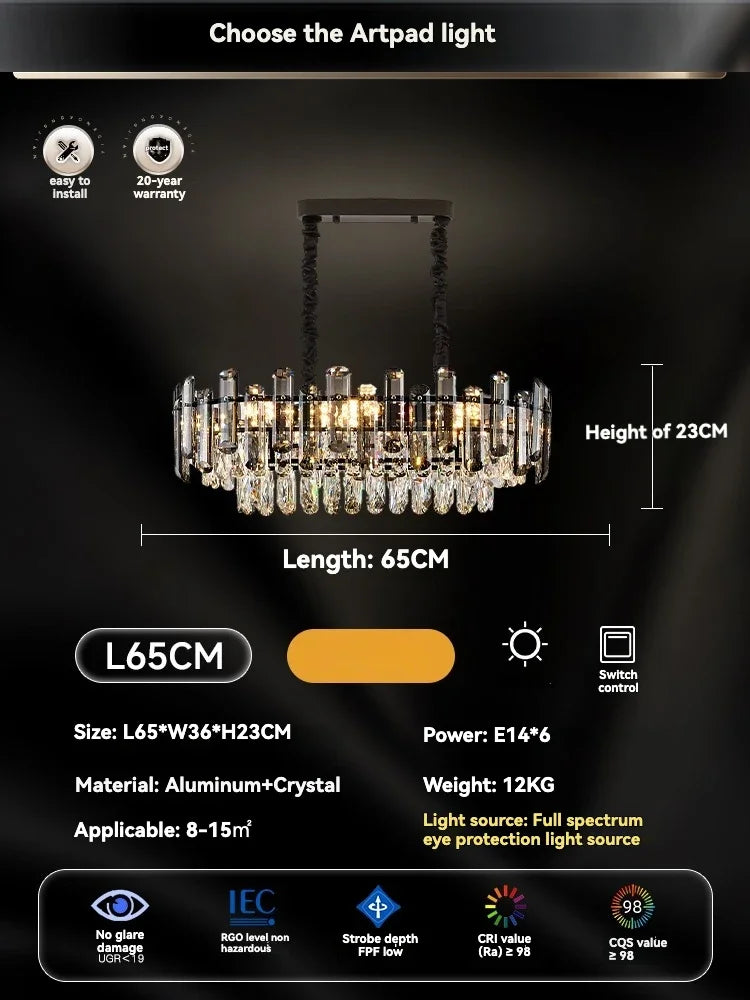 Afralia™ Gold Crystal Ceiling Chandelier: Luxury Modern LED Pendant for Home Décor