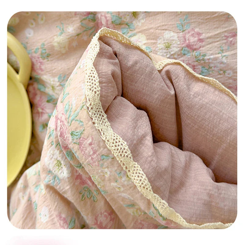 Afralia™ Summer Comforter: Sweet Printed Air-Condition Queen King Beds, Soft Skin-Friendly Breathable Blanket