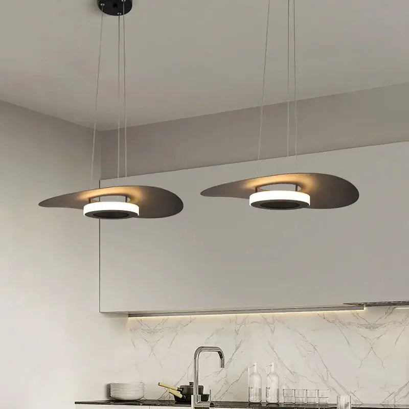 Afralia™ UFO Pendant Lights Chandelier for Dining Living Kitchen Room, Minimalist Designer Art Decor
