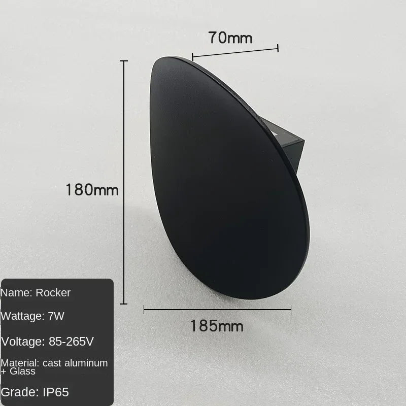 Afralia™ Outdoor Villa LED Wall Light - Modern Circular Porch Light for Balcony, Garden