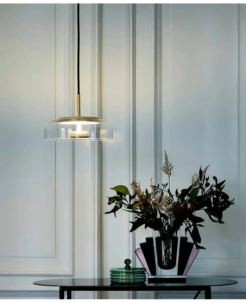 Afralia™ Modern Nordic Glass Pendant Lights for Dining Room Kitchen Bar Bedside